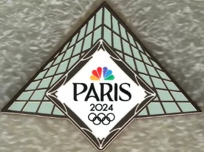 Nice 2024 Paris NBC Logo The Louvre Olympic Media Collector Pin • $14.95