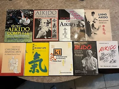 $34.95 • Buy HUGE Lot Of 9 Books AIKIDO & Ki Martial Arts Karate Books -