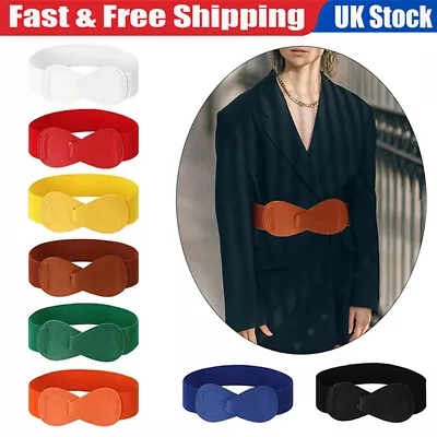 £4.99 • Buy UK Elasticated Belt Wide Classic Ladies Vintage Retro 1950's Waist Cincher
