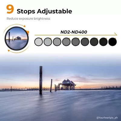 67mm Variable ND Filter (ND2 - ND400) Circular Neutral Density Lens Filter • $39.99