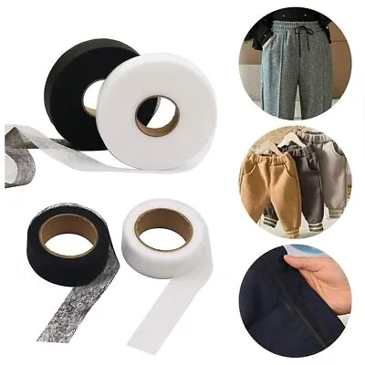 £4.75 • Buy Interlining Iron On Apparel Adhesive Fabric Sewing Roll Double-sided Hem Tape
