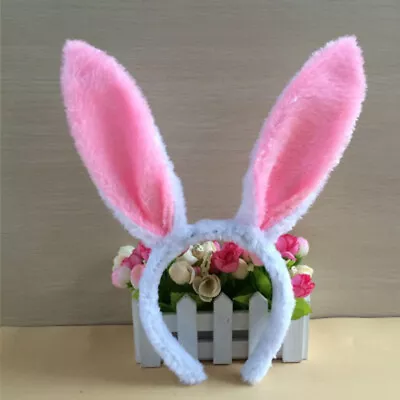  2 Sets Stuffed Bunny Plush Ear Headband Rabbit Dress Up Tail Cosplay • £8.79