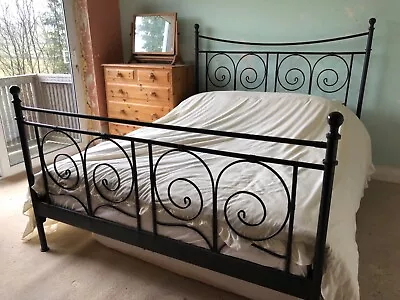 King Sized Metal Bed Frame  - IKEA Noresund - 160 X 200cm • £139.95