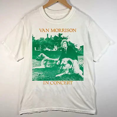 Van Morrison In Concert White T-Shirt Cotton Unisex S-5XL • $23.99