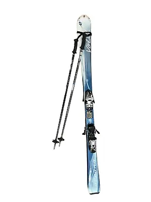 163 Cm VOLKL ATTIVA OCEANA All Condition Women's Skis W SALOMON Z11 Bindings • $150