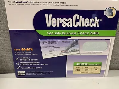 VersaCheck Security Business Check Refills: Form #1000 Business Voucher - Blue • $21.99