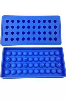 40 Mini Ice Cube Tray Molds DIY Molds Tool (2 Pack Blue) FREE SHIPPING • $9.89