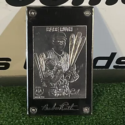 Babe Ruth 1996 Edition .999 Silver Lifetime Stats Card Limited Edition #001064 • $29.98