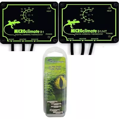 £8.65 • Buy Microclimate Reptile B1 B1-HT Vivarium Dimming Heat Thermostat / Ultra Fast Fuse