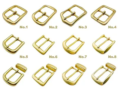 £6.99 • Buy 40mm Solid Brass Belt Buckle Leather Craft Heavy Duty Hardware - Select Style