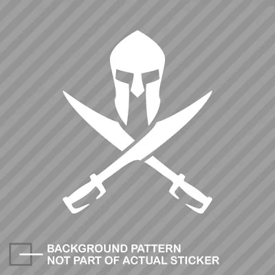 Crossed Spartan Sword Sticker Die Cut Decal Molon Labe 2a Gun Rights • $4.99