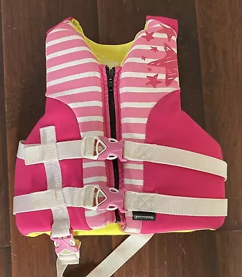 Stearns Child Life Jacket Vest. Color Pink For Kids 30-50Lbs In Great Condition! • $17.99