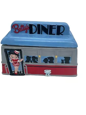 Betty Boop Diner Blue Cookie Jar 2004 Vintage Excellent  Condition • $59.97