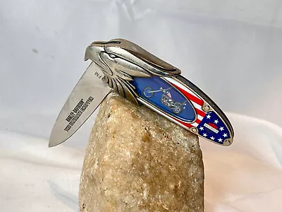 Harley Davidson Knife The Ultimate Chopper Franklin Mint Folding Single Blade • $29.95