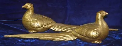 $37.49 • Buy Vintage Mcm Ceramic 20  Pheasant / Peacock Gold Figurines - Rare