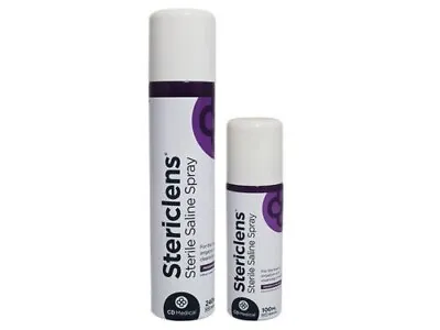 Stericlens Saline Solution  Spray Irrigation & Cleansing Of Wounds Multiple Size • £7.99
