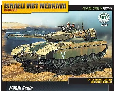 Academy 1/48 Israeli MBT Merkava 2ch RC Motorized Tank Plastic Model Kit 13307 • $29.99