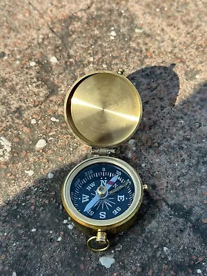 Nautical Vintage Compass Brass WWII Military Pocket Compass • $35.10