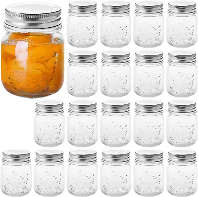 20 Pack 4Oz Mini Mason Jars With Airtight Lids Jelly Jars Glass Jars For Jam  • $34.15