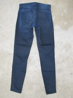 J Brand Super Skinny Legging Jeans Sz 26 Soft Light Weight Dark Distressed L27.5 • $34.95