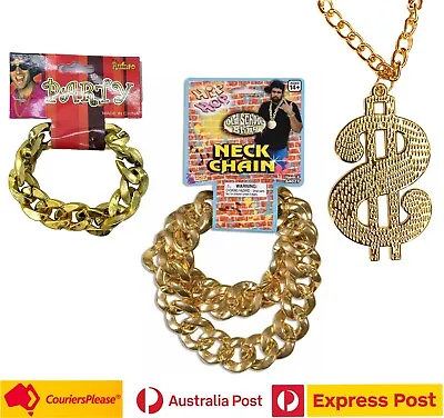 Thug Life Big Daddy Bling Gold Chunky Necklace Chain Rapper Dress Up Hip Hop $  • $4.95