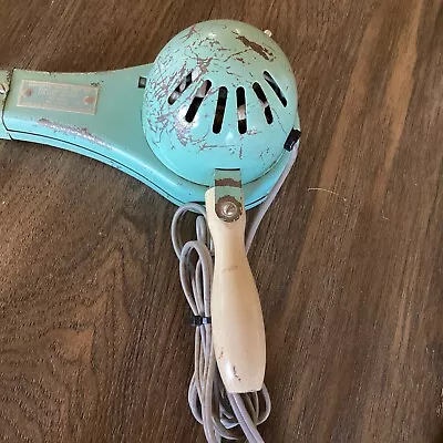 VINTAGE QUICKIE HAND HELD HAIR DRYER NO. 12518 RETRO 1960'S W STAND • $26