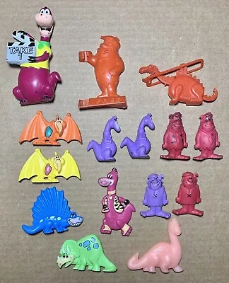 Lot Of Vintage Fruity Pebbles Flintstones Cereal Premiums Toys Figures Dinosaurs • $40