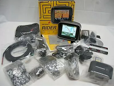 TomTom RIDER 1 Motorcycle Bike GPS Navigator Set Tom 1st Edition Riding Trip  • $142.45