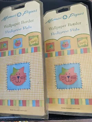 Baby Nursery Wallpaper Border Animals Pals 2 Rolls 5m Mamas & Papas Childs Room • £9.99