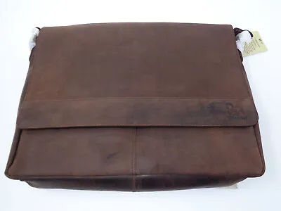 Estalon Leather Messenger Laptop Bag • $25