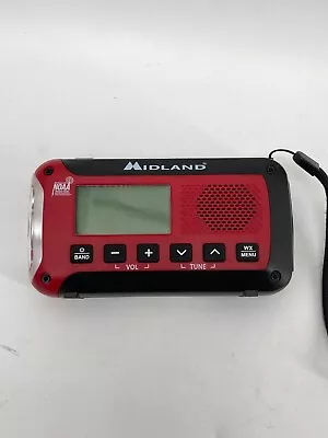 Midland Emergency Alert Weather Radio Hand Crank Solar USB ER50 • $14.99