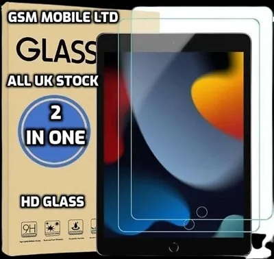 2 Pack Tempered Glass Screen Protector For IPad 10.2  9th 8th 7th Generation • £4.99