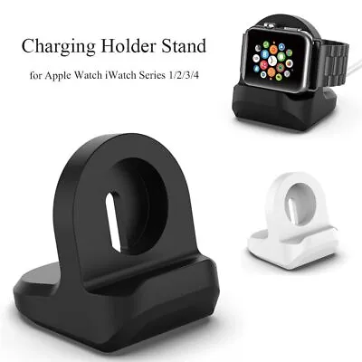 $7.04 • Buy Cable Station Dock Silicone Charge Stand For Apple Watch IWatch Series 1/2/3/4