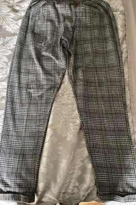 £4.99 • Buy Look! Check Peg-leg Trousers/ Pull On/Joggers Size 12. Very
