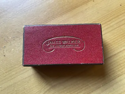 Vintage James Walker The London Jeweller Cardboard Presentation Box 7.5x4x 2cm • £1.99