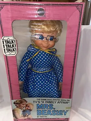 1967 Mattel Talking Mrs. Beasley Doll New In Box NRFB Sealed MUTE • $799