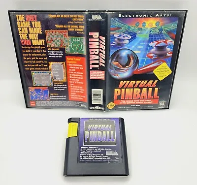 Virtual Pinball (Sega Genesis 1993) Missing Manual! Tested *Sunfaded Spine* • $14.77