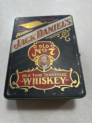 Vintage Jack Daniels Old Time Tennessee Whiskey Tin W/ Bottle & 2 Shot Glasses • $29.99