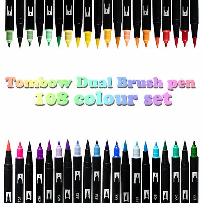 $499 • Buy Tombow Dual Brush Pen 108 Pen Full Colour Set
