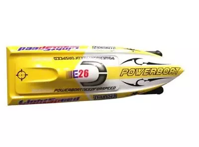 E26 Prepainted Yellow Electric Racing KIT RC Boat Hull Only For Advanced Player • $316.71