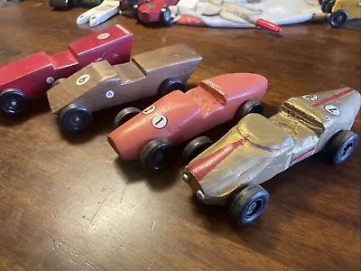 Vintage Pinewood Derby Cars BSA Cub Boy Scouts Cars Lot Of 4 • $44.52