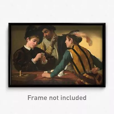 Caravaggio (Michelangelo Merisi) - The Cardsharps Print 11x17 Art Poster • $24.99