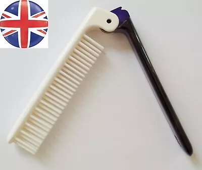 Folding Travel Gel Healthy Hair Pocket Brush Comb Kentystyle For Lady & Gent • £2.69