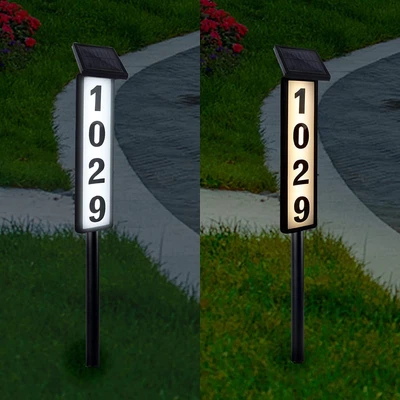 £40.60 • Buy ADLOASHLOU Solar Lighted House Address Numbers Sign, Solar Powered House Numbers
