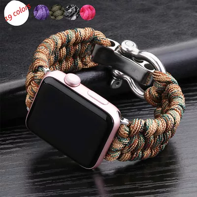 $18.99 • Buy Apple Watch Band Nylon Sport Strap IWatch Series 7 SE 6 5 4 3 2 1 41/40 44/45mm