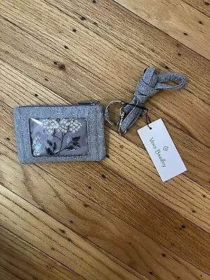 Vera Bradley Zip ID Lanyard NWT Gray Heather 26696 Style • $10