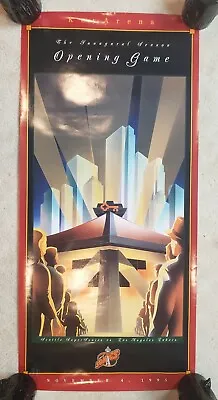 Seattle Sonics Key Arena Inaugural Season Poster 1995 Supersonics NBA Vintage • $39.95