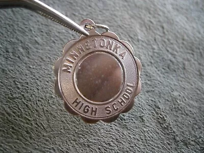 Crea Minnetonka High School MN Vintage Sterling Silver Charm Pendant ~ 2.1g • $7.50