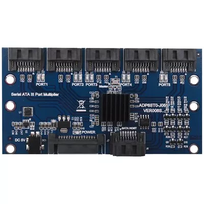 Controller Card Motherboard Sata Expansion Card 1 To 5 Port Sata3.0 6Gbps8433 • £20.99