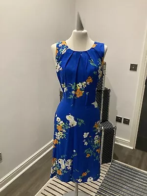 Matalan Brand New Blue Floral Printed Dress Size 10  • £3